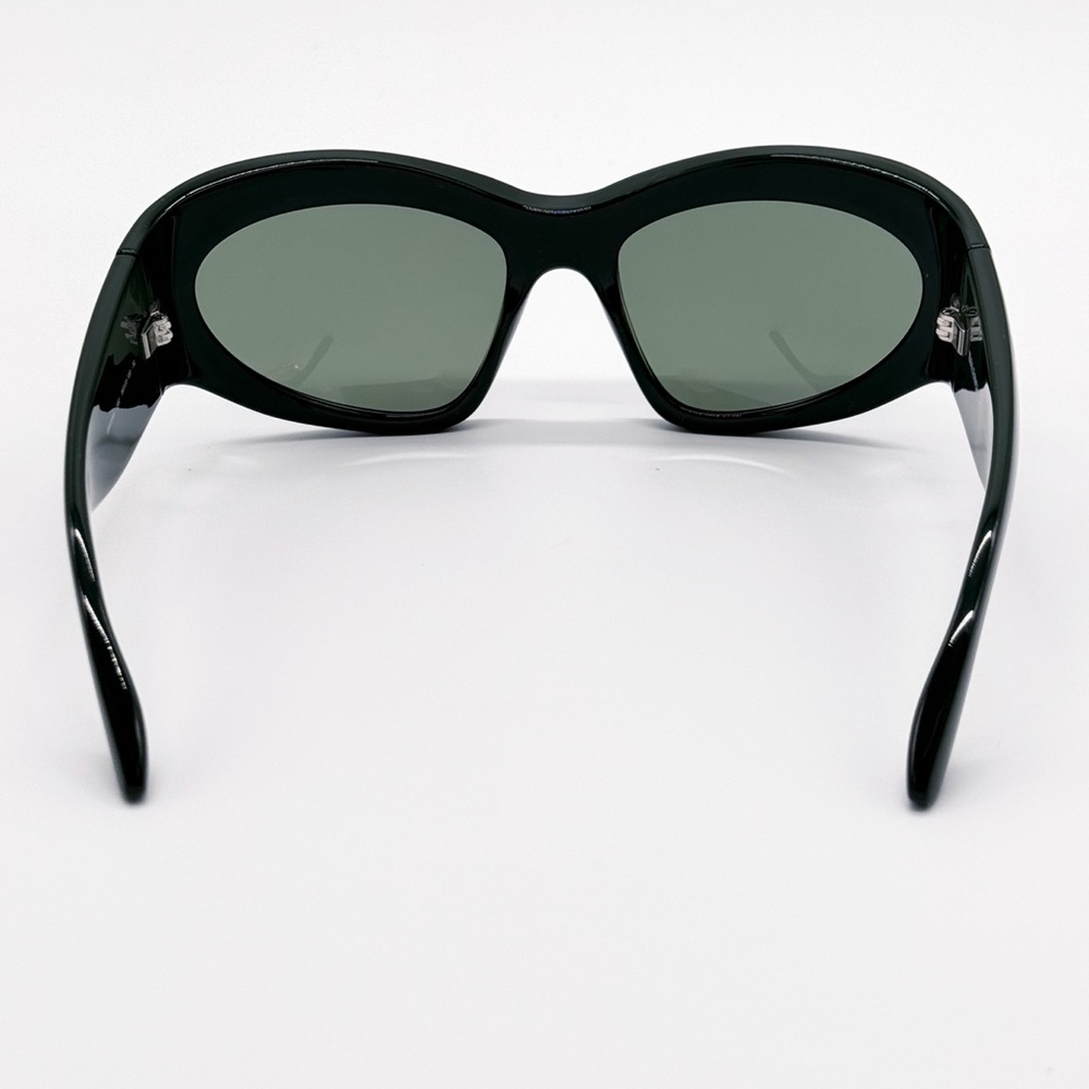 NEW OVERSIZED BALENCIAGA SUNGLASSES, GREEN BALENCIAGA EYEWEAR BB0228S - Picture 11 of 14